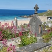 sea-view-with-graveyard-in-foreground