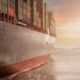 Container-ship-loaded-with-freight-on-the-sea