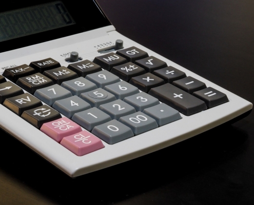 calculator-on-black-background