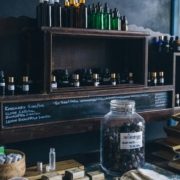 bottles in a refill shop